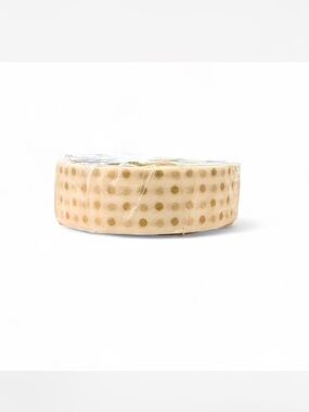 Neutral Polka Dot Washi Tape - Beige with Gold Dots MT Made in Japan